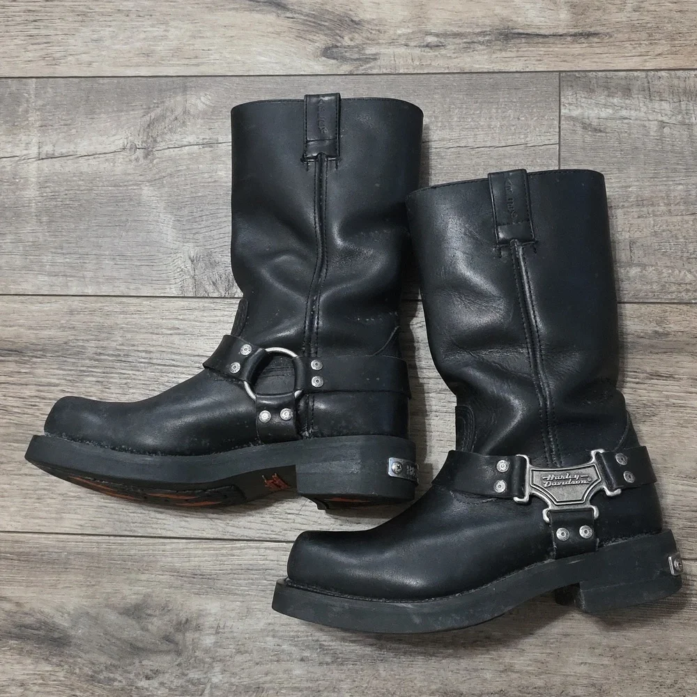 Harley-Davidson Men's Hustin Waterproof Motorcycle Boots